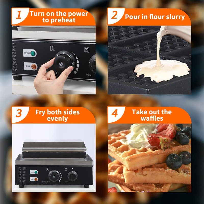 Fashionwu Non Stick Waffle Cone Maker