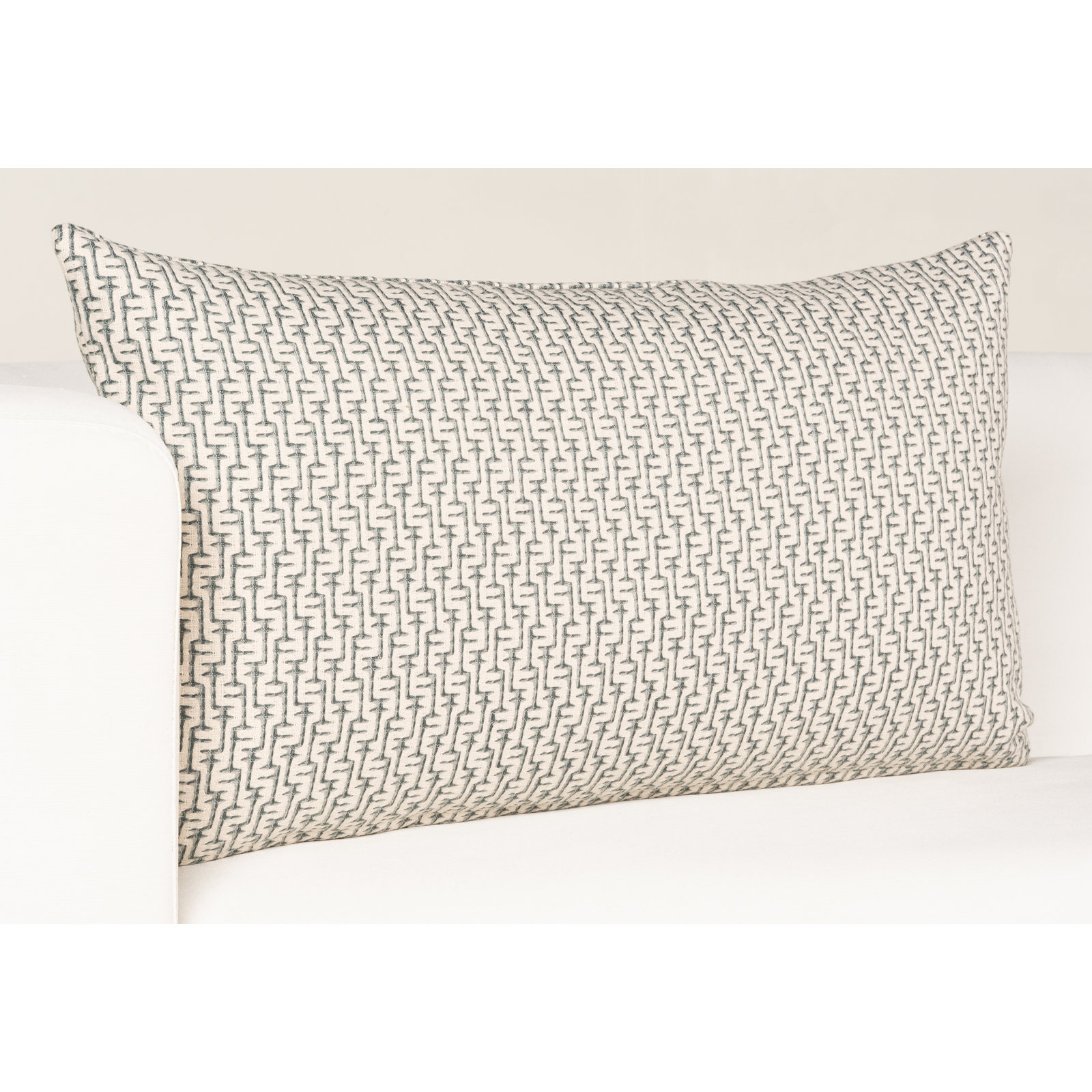 Cascade Throw Pillow, Blue, Rectangle 12"H x 21"W, Polyester