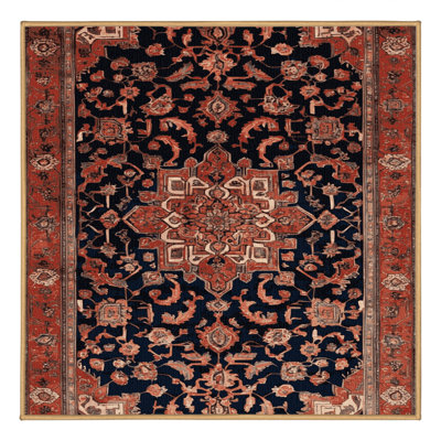 Tapis brun lavable à la machine