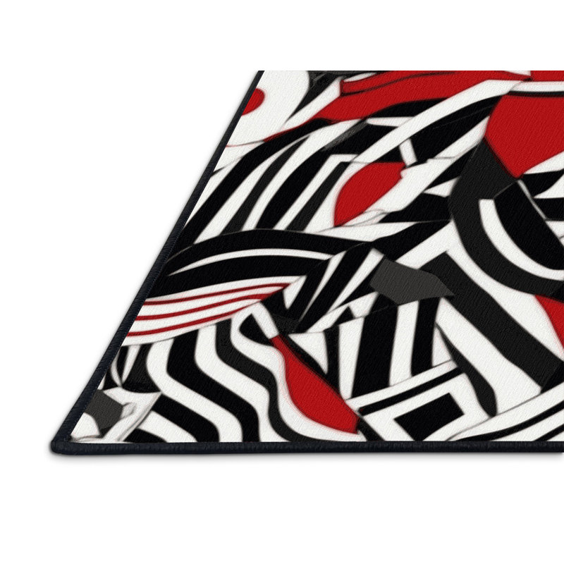 Blood Mirage Rug, Square 4'
