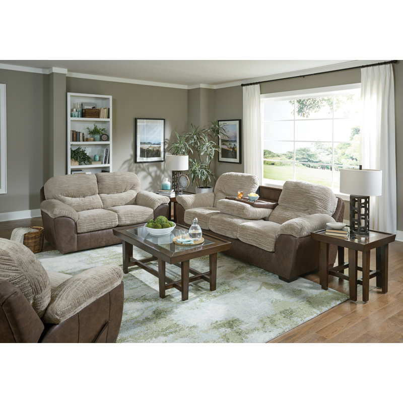 Chinou 73" Upholstered Gliding Loveseat
