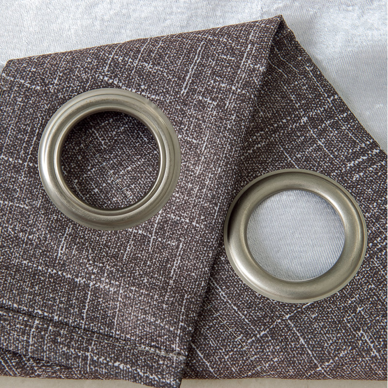 Missi Room Darkening Single Curtain Panel, Charcoal