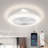 Led Low Profile Ceiling Fan With Light White Ceiling Fan With Light Flush Mount Ceiling Fan With Lights Rgb Ceiling Fan Living Room Ceiling Fan With Lights