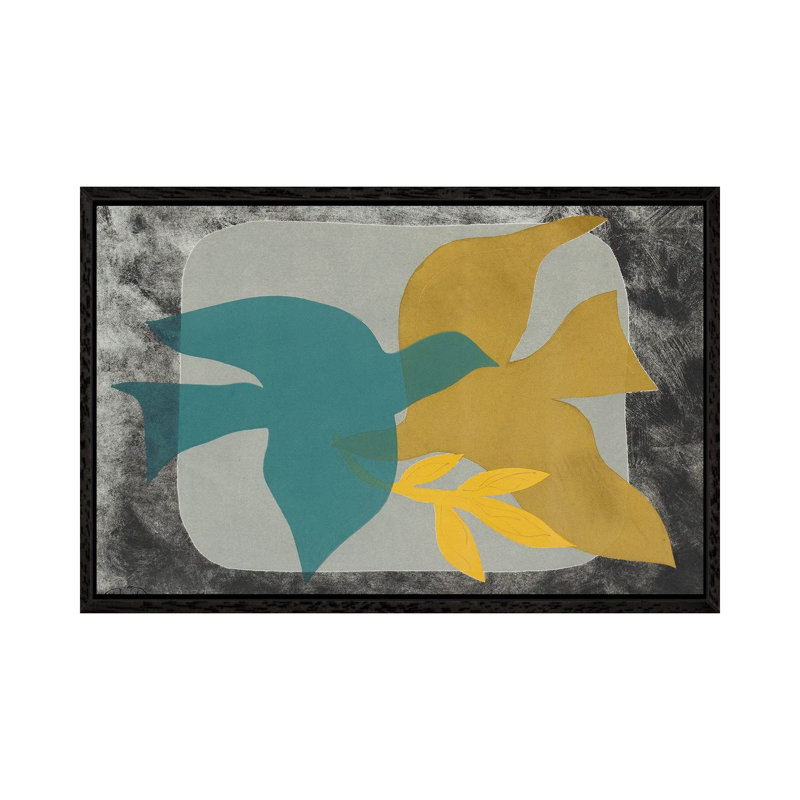 Dove Composition I by Rob Delamater - Gallery-Wrapped Canvas Giclée on Canvas, 66.04 cm H x 45.72 cm W, Black Floater Framed