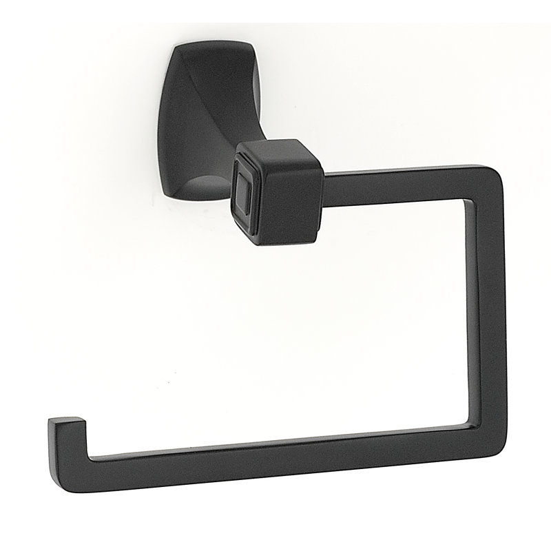 Cube Wall Mounted Single Post Tissue Holder, Bronze