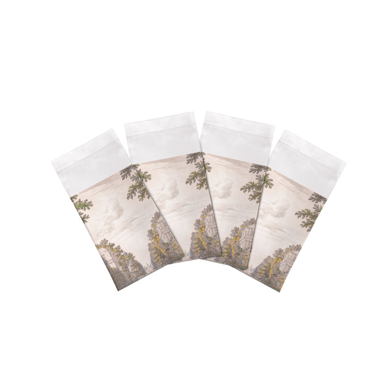 Dimanche A Paris Cotton Sateen Dinner Napkins, Sunrise