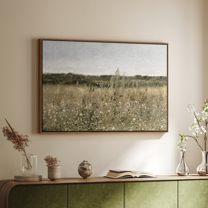 «Vintage Landscape-DCLXVII» sur, Noyer, H 27 po x l 41 po