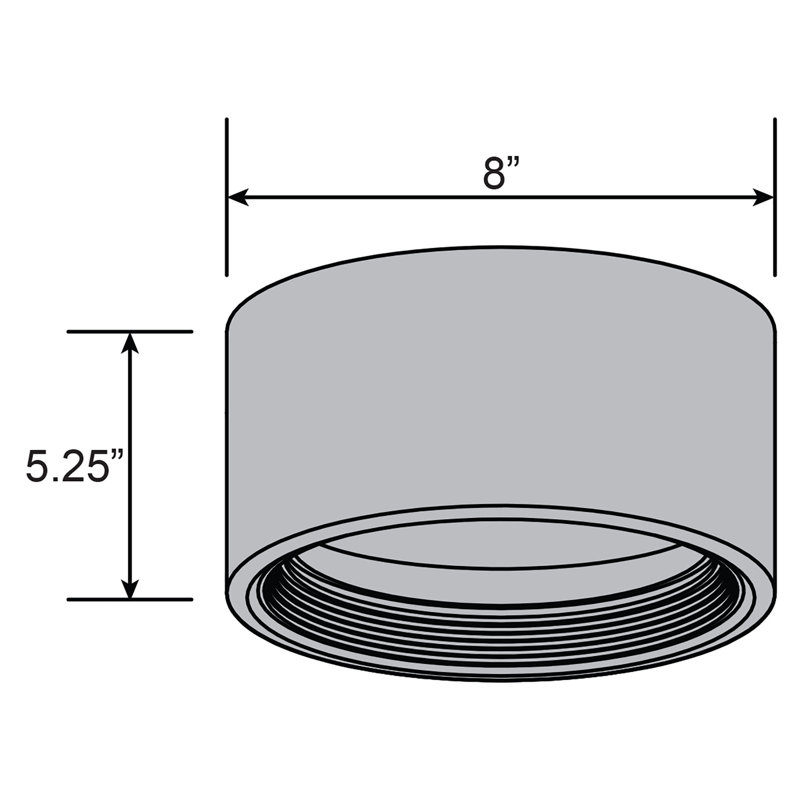 Flush Mount, White