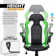 Inbox Zero Faux Leather Computer Gaming Racer Chair, Adjustable ...