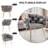 Modern Tufted Metal Armchair Velvet Upholstered Dining Chair-1066008353
