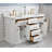 Bruning 60" Carrara Engineered Marble Countertop Bath Vanity with Mirror-804736354-718201639