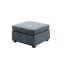 Canapé modulaire 119 places en tissu tissé gris 119 po avec repose-pieds