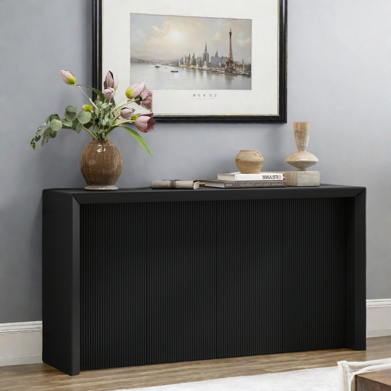 Dajonae 59.7'' Console Table, Black