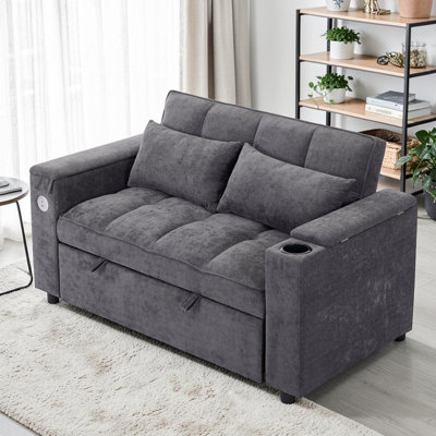 2 Seater Fabric Sofa Bed