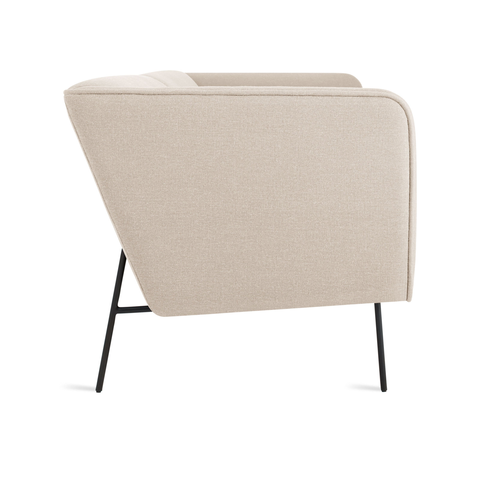 Dandy Upholstered Sofa, 32" H x 86" W x 37" D, Camel Velvet Polyester Blend