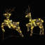 vidaXL LED Reindeers with 40 LEDs PET-2098922056