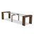 14 Pieces Mid Century Dining Set contains an Extendable Rectangle Kitchen Table, 1 Coffee Table, and 12 Dining Chairs, Antique Walnut-1459617694-1459617695-1471568308