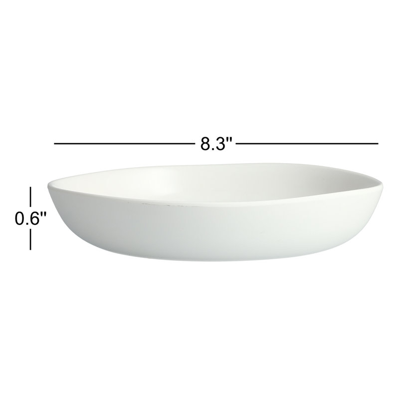 Sandia Contemporary Coupe Bowl, White