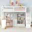 Joani Kids Twin Loft Bed with Drawers-1906215754