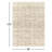 Gillian Striped Handmade Area Rug in Cream/Camel-792824621