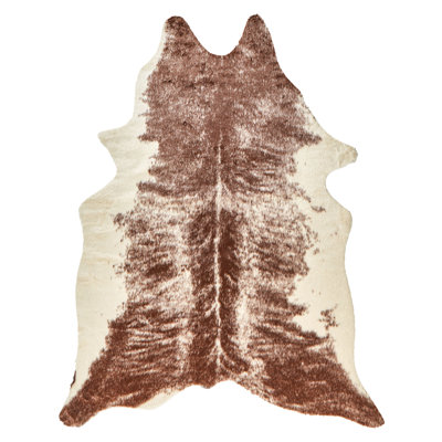 Demetria Animal Print Faux Fur Area Rug