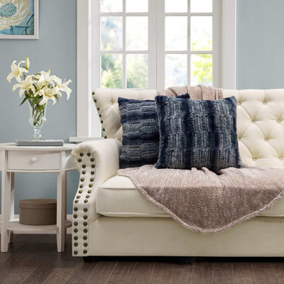 Housses de coussin en fausse fourrure