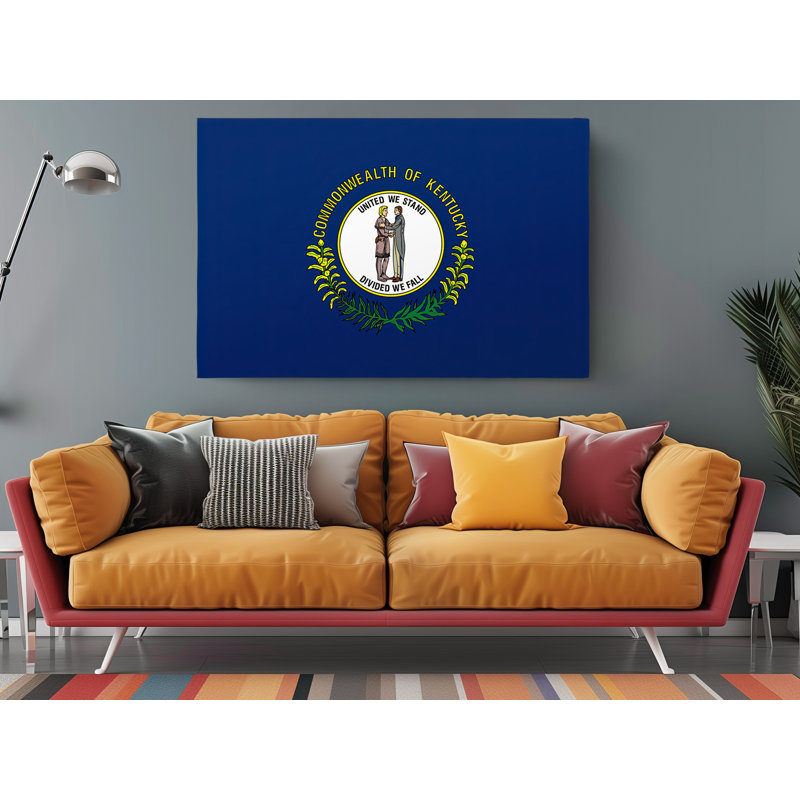 «Kentucky State Flag», impression sur toile tendue, L 60 po x H 40 po