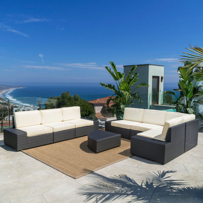Grainne 8 Piece Sectional Seating Group with Cushions