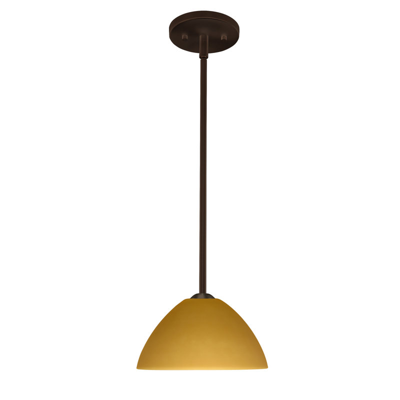 Tessa 1 - Light Single Pendant, Bronze, Marble, LED