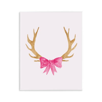 "Bow on Deer Antler", art mural sur bois par Lucille Price