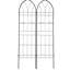Paquet de 4 treillis en métal 78,7 "x 19,7", antirouille pour concombre, extérieur - treillis noir, paquet, support de jardin