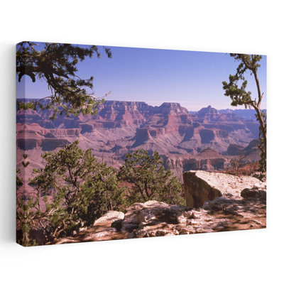 Mountain Range Mather Point South Rim Grand Canyon National Park Arizona Usa Abstract Contemporary Landscape Nature Art