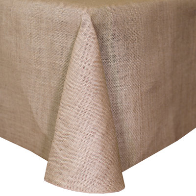 Solid Color Oval Tablecloth