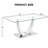 Plouffe Glass Top Metal Base Dining Table-1324265956