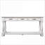 Table basse Mid-Century en bois massif pour le salon, 63 pouces avec 3 tiroirs Tablette, assemblage facile