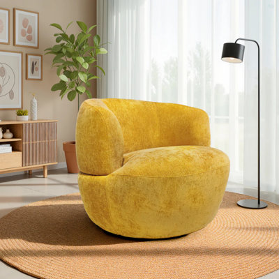 Thornton Gold Baden Swivel Chair