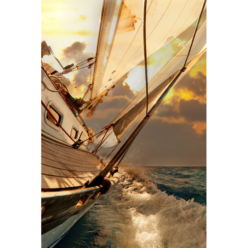 Voilier - photographie sur toile tendue, H 48 po x l 32 po