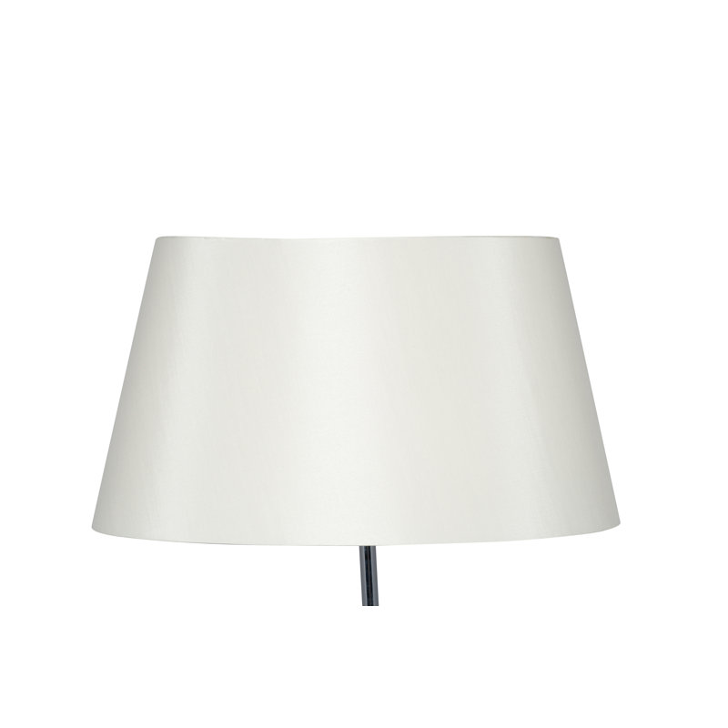 Martha Oval Silk Mix Tapered Lampshade, 25cm H x 45cm W x 27cm D, Cream