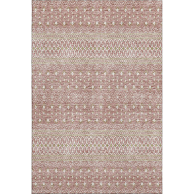 Premium Machine Washable Prisco Blush Rug