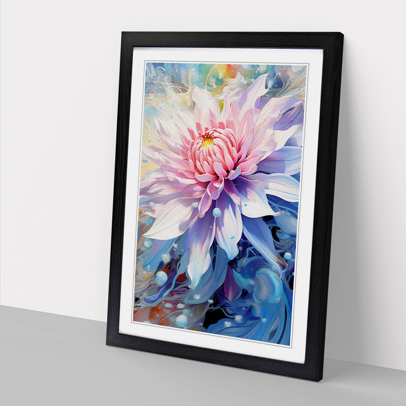 Single Picture Frame Print on Wood, Black Framed, 64cm H x 46cm W