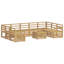  Sofa Sets Solid Acacia Wood Outdoor Sectional Garden Furniture Modern