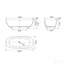 66.9 Inch Freestanding Solid Surface Soaking Bathtub