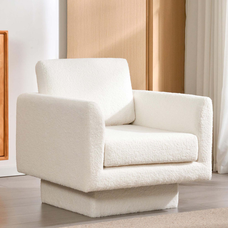 Ensemble de 2 fauteuils Teddy, Nounours crème