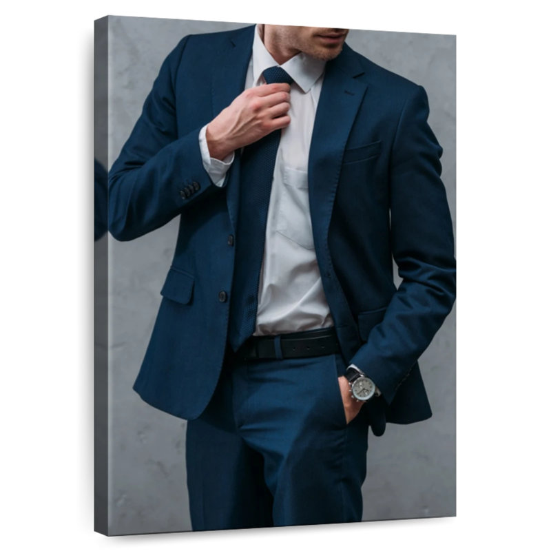 Shuttleworth Man Wearing Suit, 45" H x 30" W