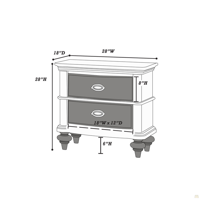Table de chevet de luxe 1 pièce