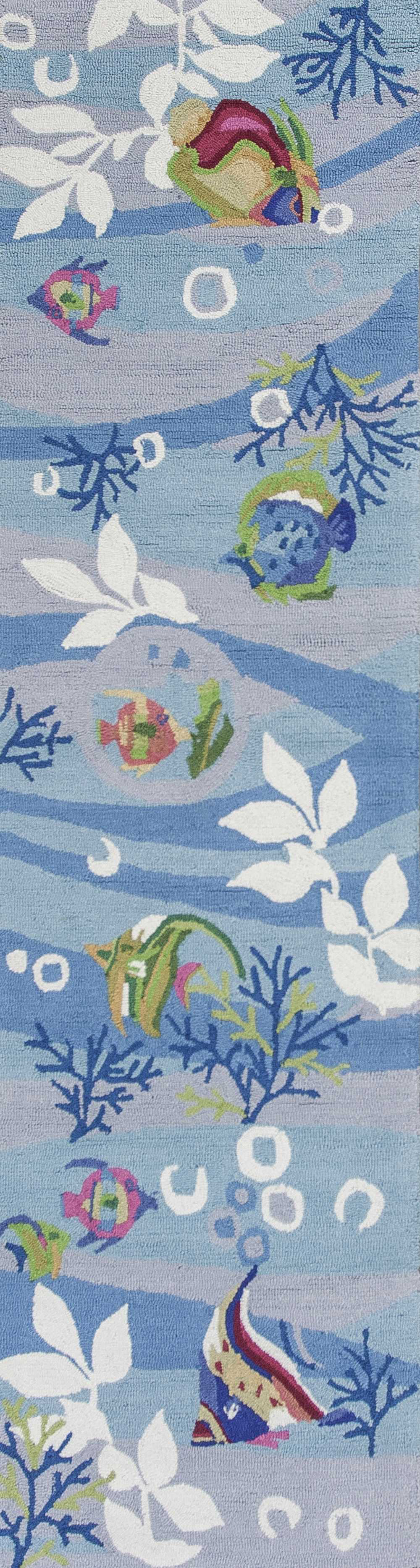Pool Runner Rug Highland Dunes Blue Aquatic Tropical Runner Rug - Wayfair Canada