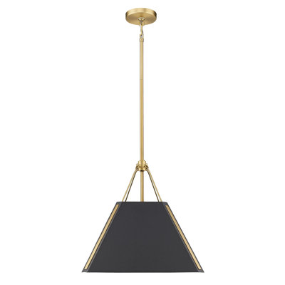 Luminaire suspendu conique à 1 lumière
