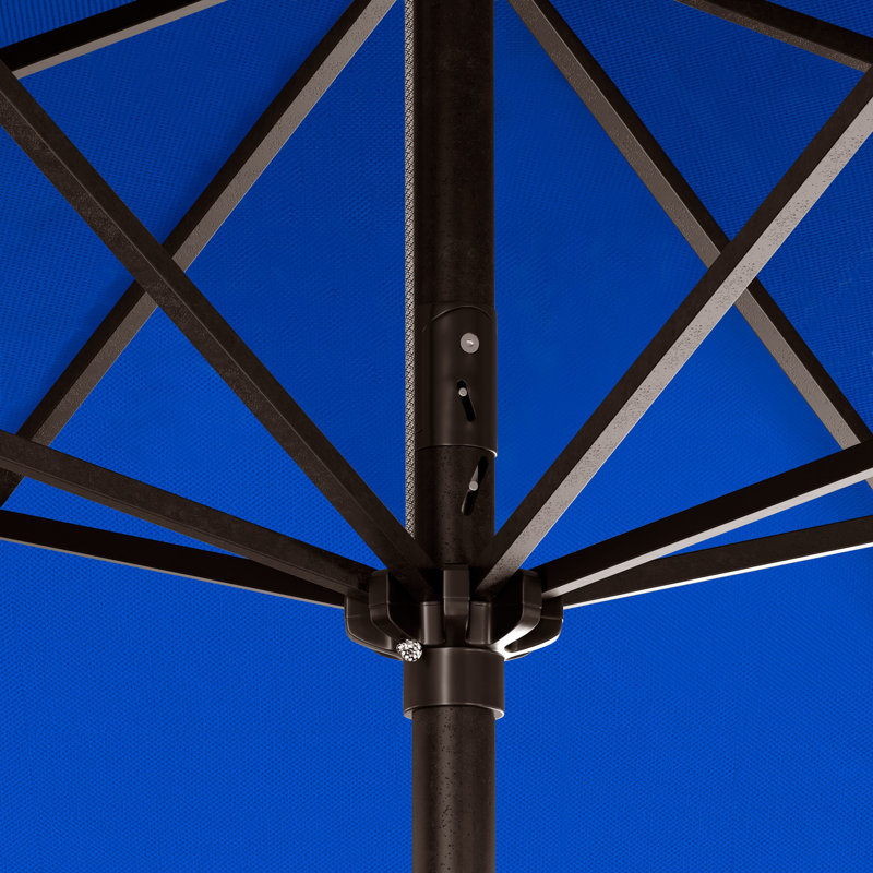 Parasol de marché 9 pi Jelks, Bleu pacifique