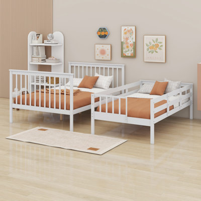 Bunk Bed With Storage Stairway And Guard Rail