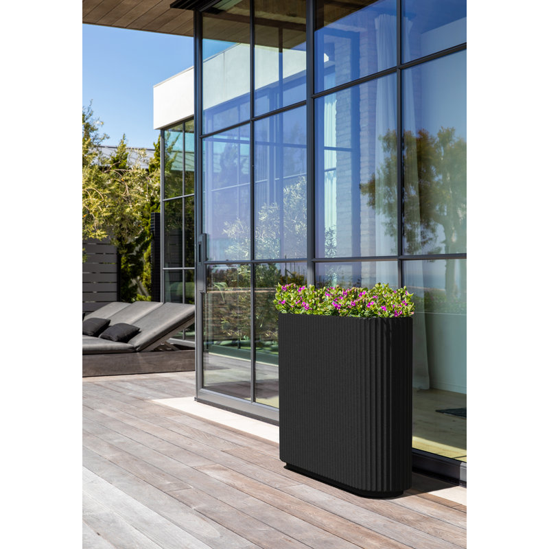 Veradek Demi Series Span Planter, Black